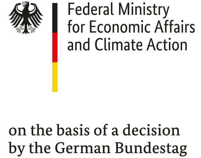 This project is supported by the Federal Ministry for Economic Affairs and Climate Action (BMWK) on the basis of a decision by the German Bundestag.